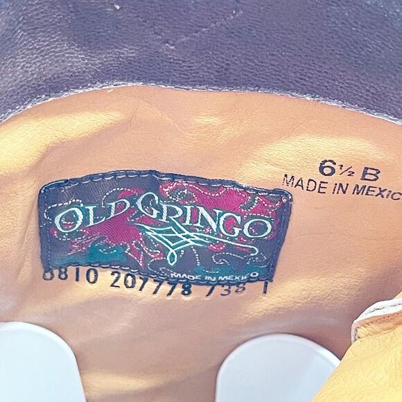 Rare Old Gringo Over the Knee Python Snakeskin Crystal Cowgirl Boot size 6.5 - Picture 11 of 12